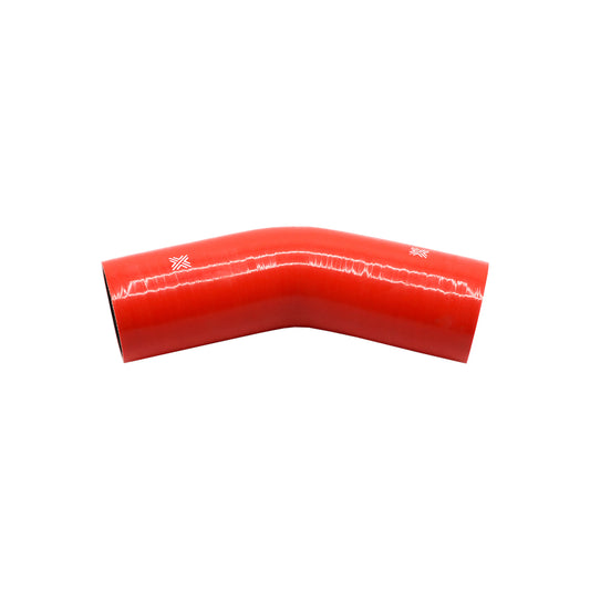 Pipercross Red 45° 76mm Bore, 152mm Leg Length Silicone Hose (FCL04044)