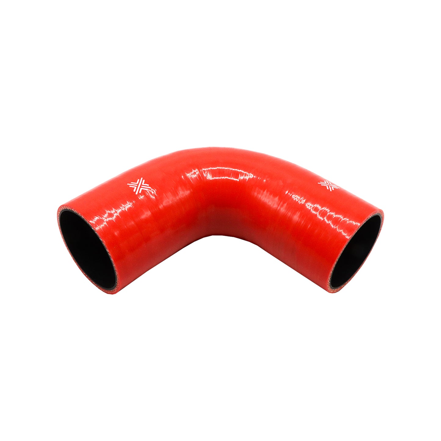 Pipercross Red 90° 70mm Bore, 152mm Leg Length Silicone Hose (FCL04083)