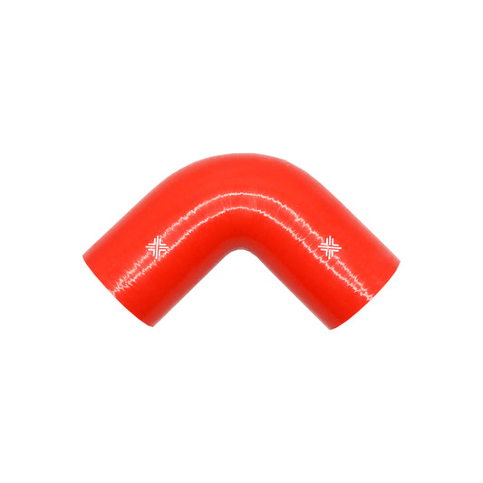 Pipercross Red 90° 76mm Bore, 152mm Leg Length Silicone Hose (FCL04086)