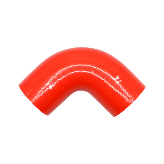 Pipercross Red 90° 89mm Bore, 152mm Leg Length Silicone Hose (FCL04092)